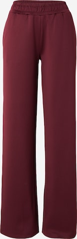 Wide leg Pantaloni de la monari pe roșu: față