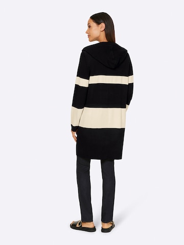 heine Knitted Coat in Black