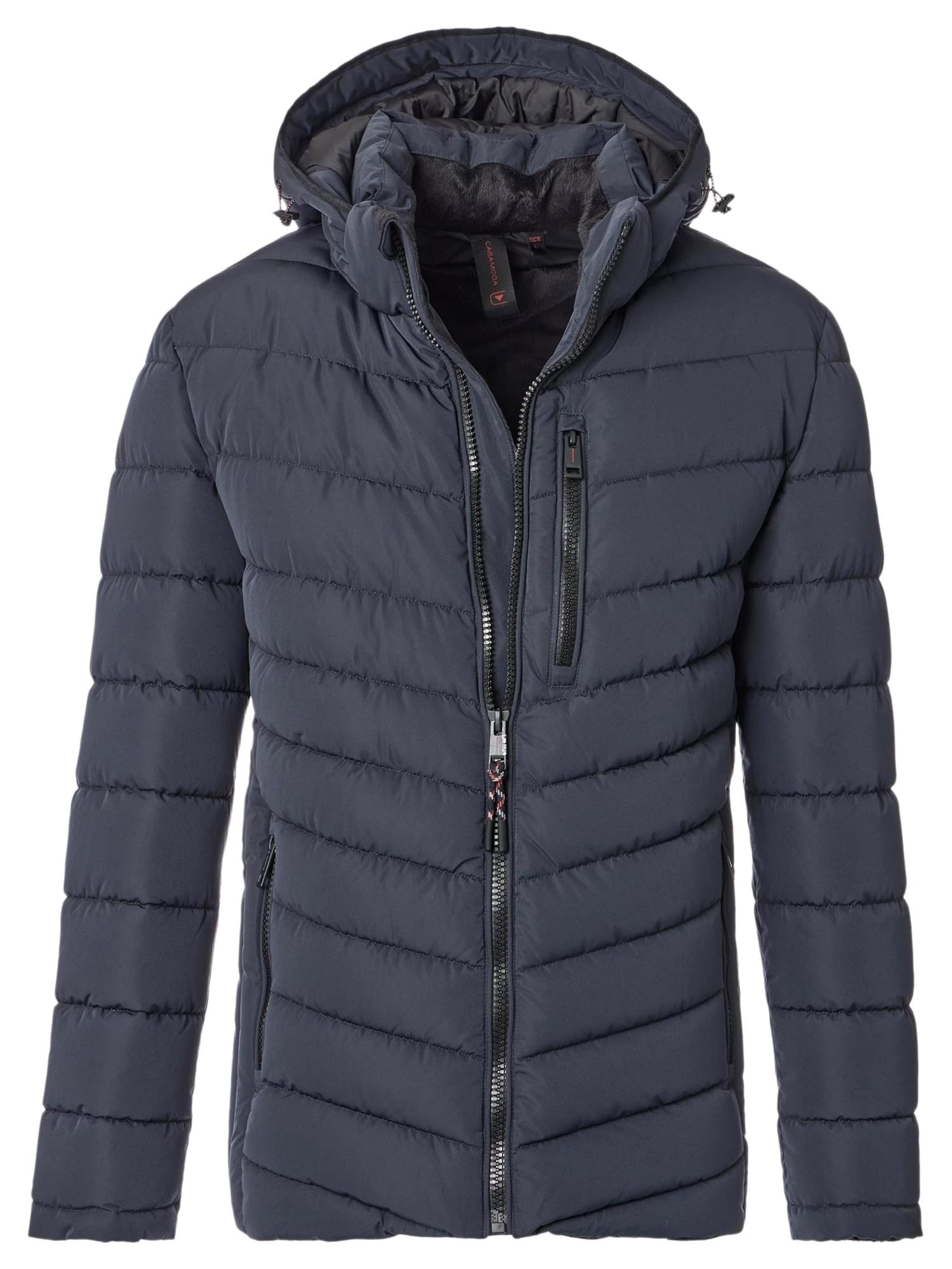 CASAMODA Between-Season Jacket 'Basic' in Blue: front