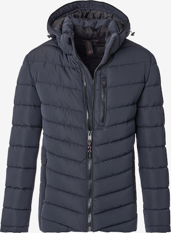 CASAMODA Between-Season Jacket 'Basic' in Blue: front