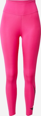 NIKE Skinny Sportovní kalhoty – pink: přední strana