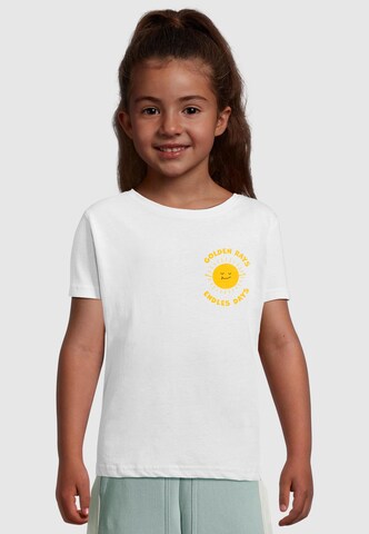 Merchcode Shirt 'Golden Rays' in Wit: voorkant