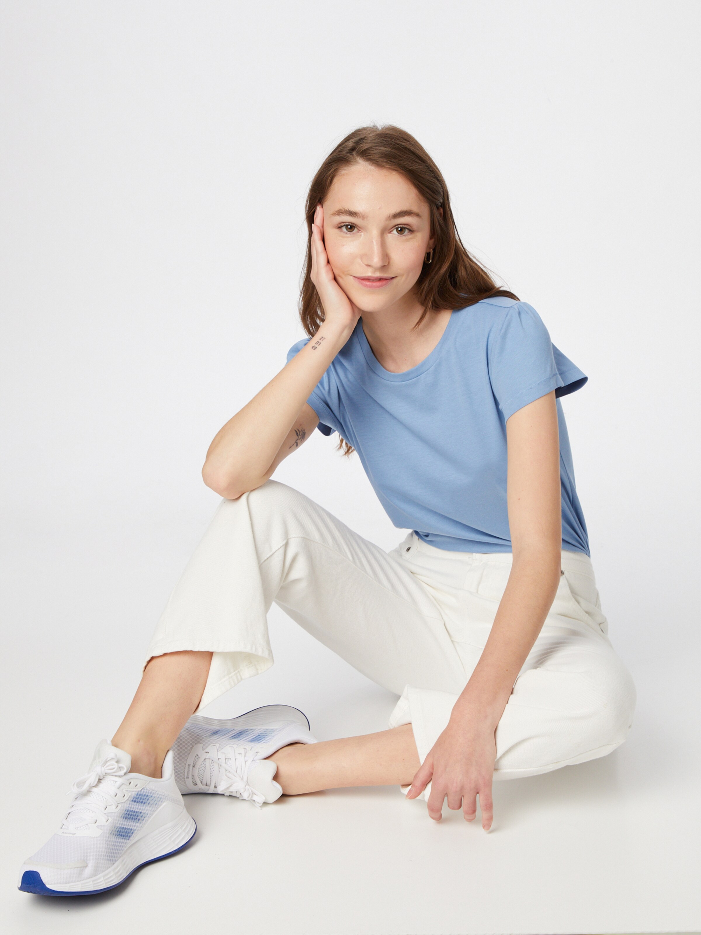 Frauen Shirts & Tops ONLY T-Shirt 'NEW NORA' in Rauchblau - ZO03645 Frauen Shirts & Tops ONLY T-Shirt 'NEW NORA' in Rauchblau - ZO03645