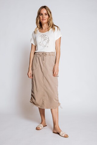 Zhrill Skirt in Beige