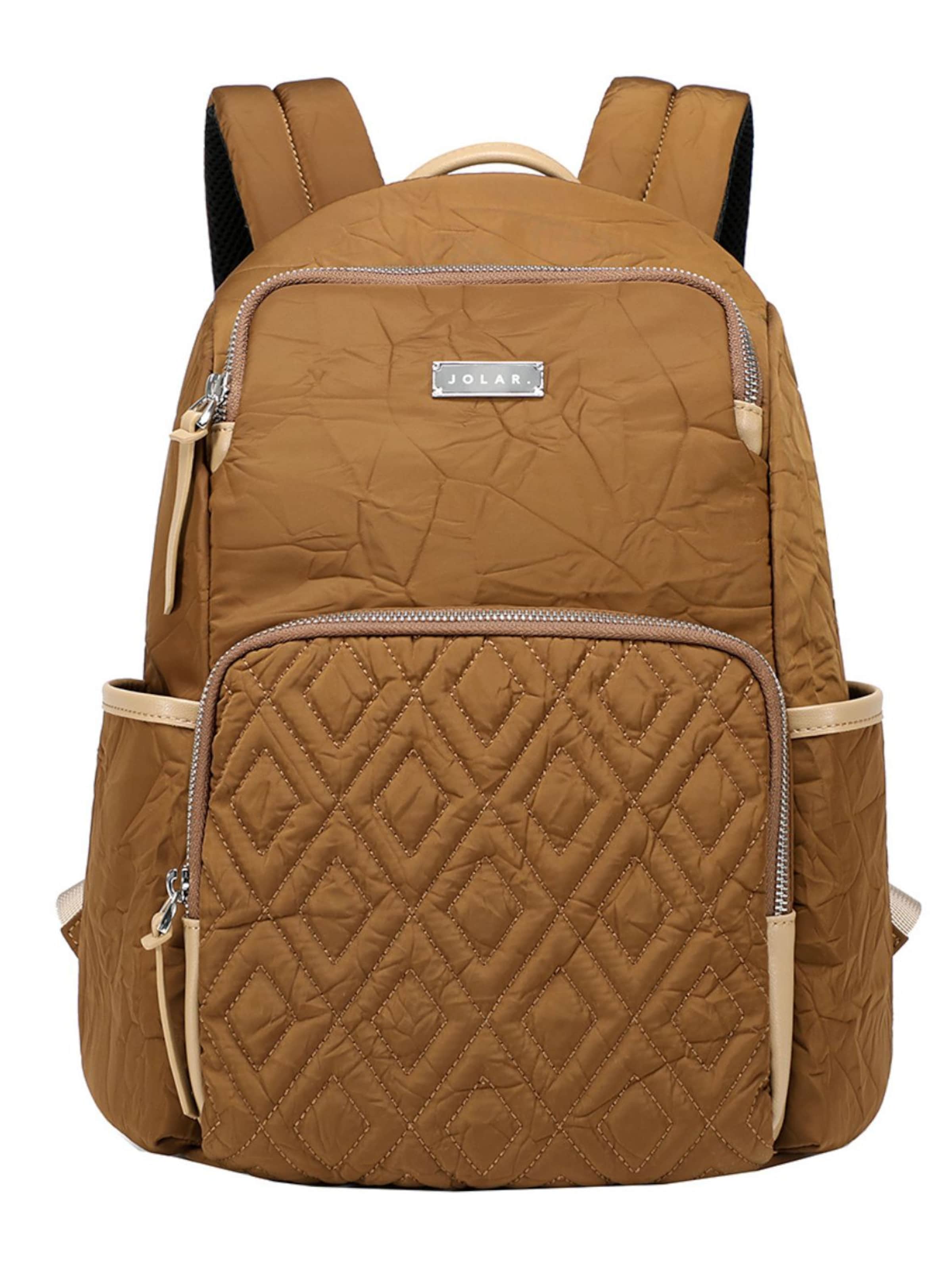 jolar Backpack 'Casual' in Brown: front