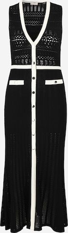 Liu Jo Stickad klänning i svart: framsida