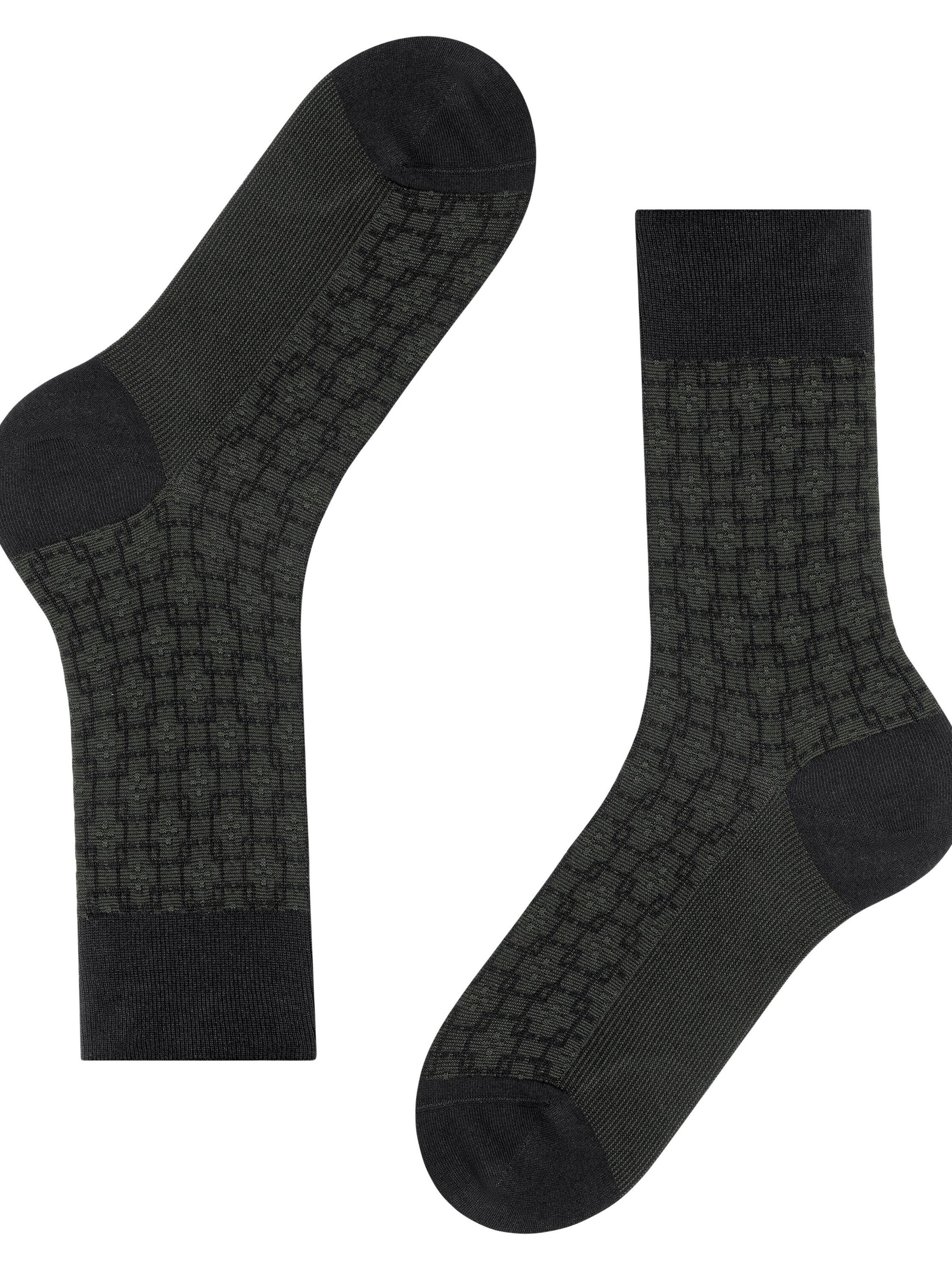 FALKE Socks 'Artwork Tie' in Black