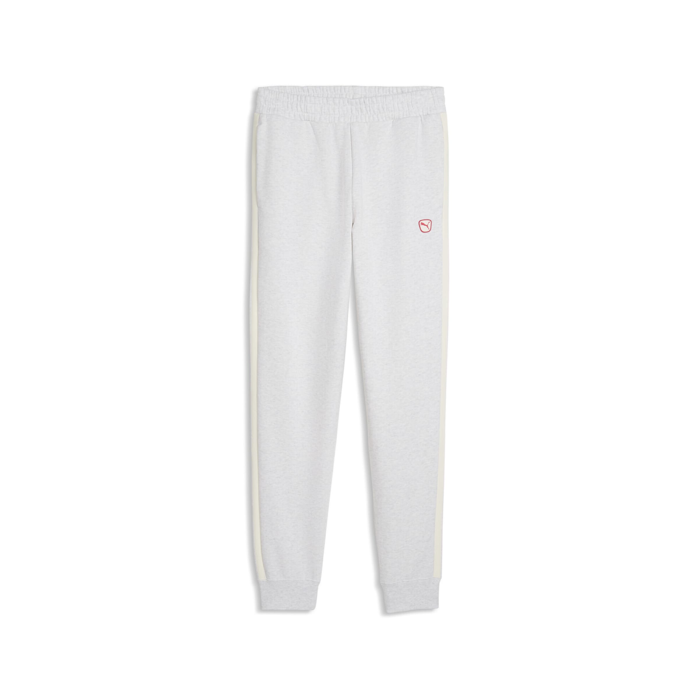 Regular Pantalon de sport 'Essentials Elevated' PUMA en blanc : devant