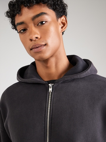 Abercrombie & Fitch Bluza rozpinana 'ESSENTIAL' w kolorze czarny