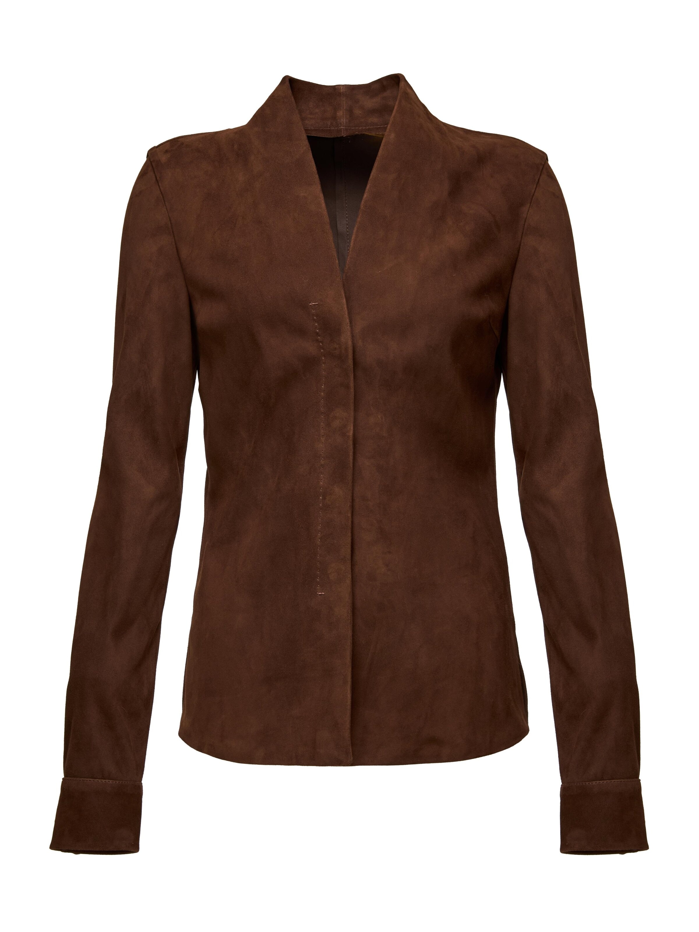 V S P Shirt 'Talia'‌‌ in Braun: Vorderseite