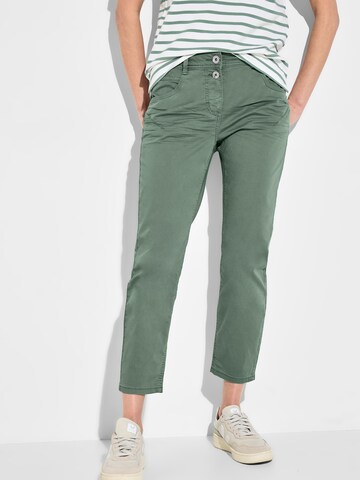 CECIL Slimfit Broek 'Scarlett' in Groen