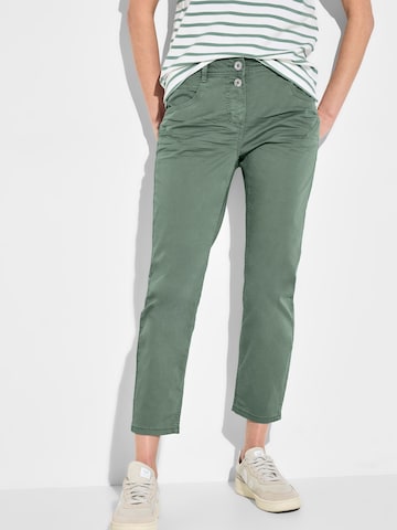 CECIL Slimfit Broek 'Scarlett' in Groen