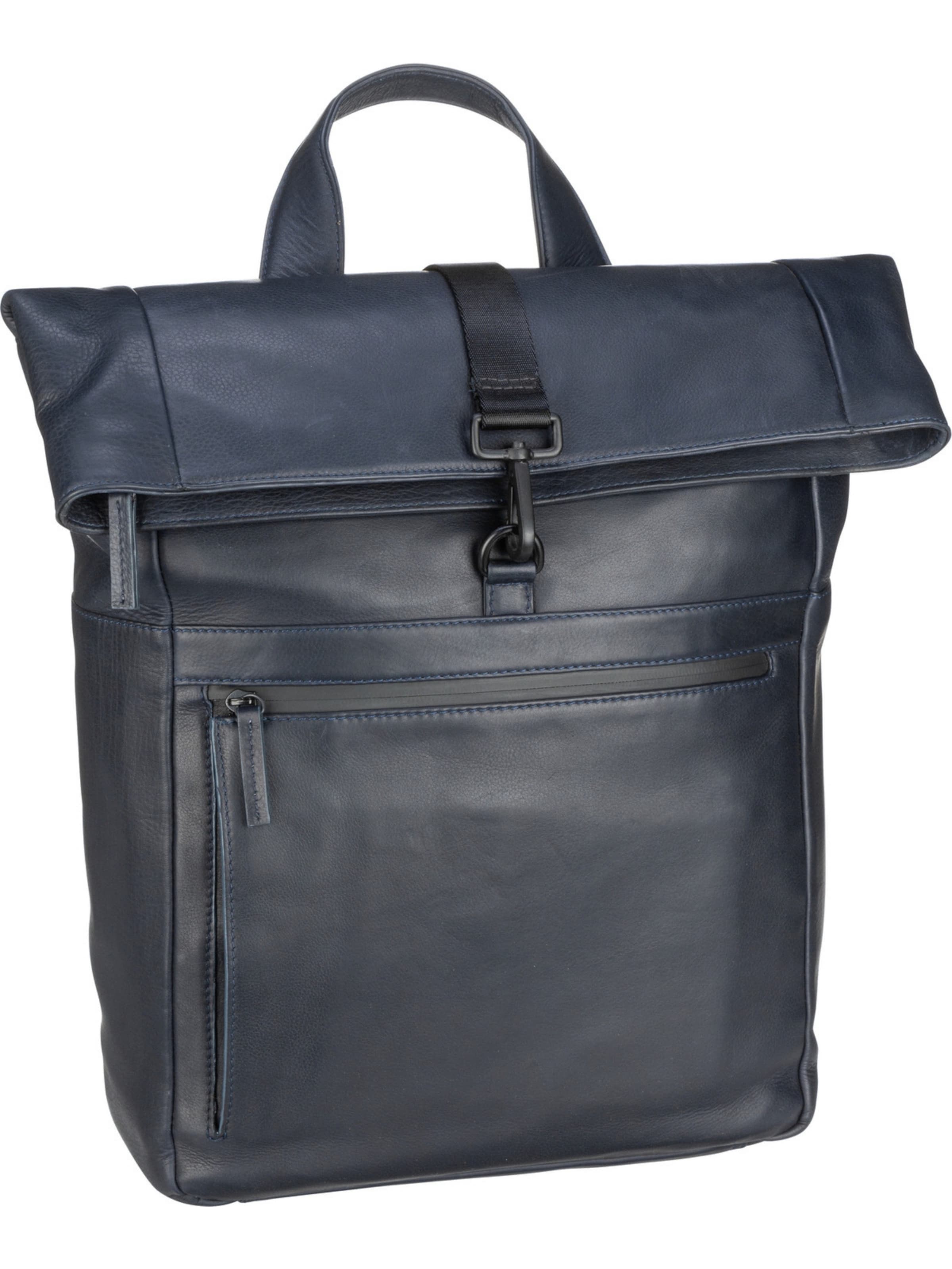 LEONHARD HEYDEN Backpack 'Den Haag' in Blue: front