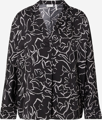 s.Oliver BLACK LABEL Blouse in Zwart: voorkant