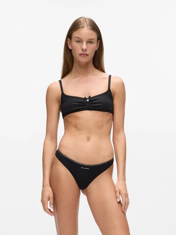 Karl Lagerfeld - Tanga 'Ikon Schimmer' em preto
