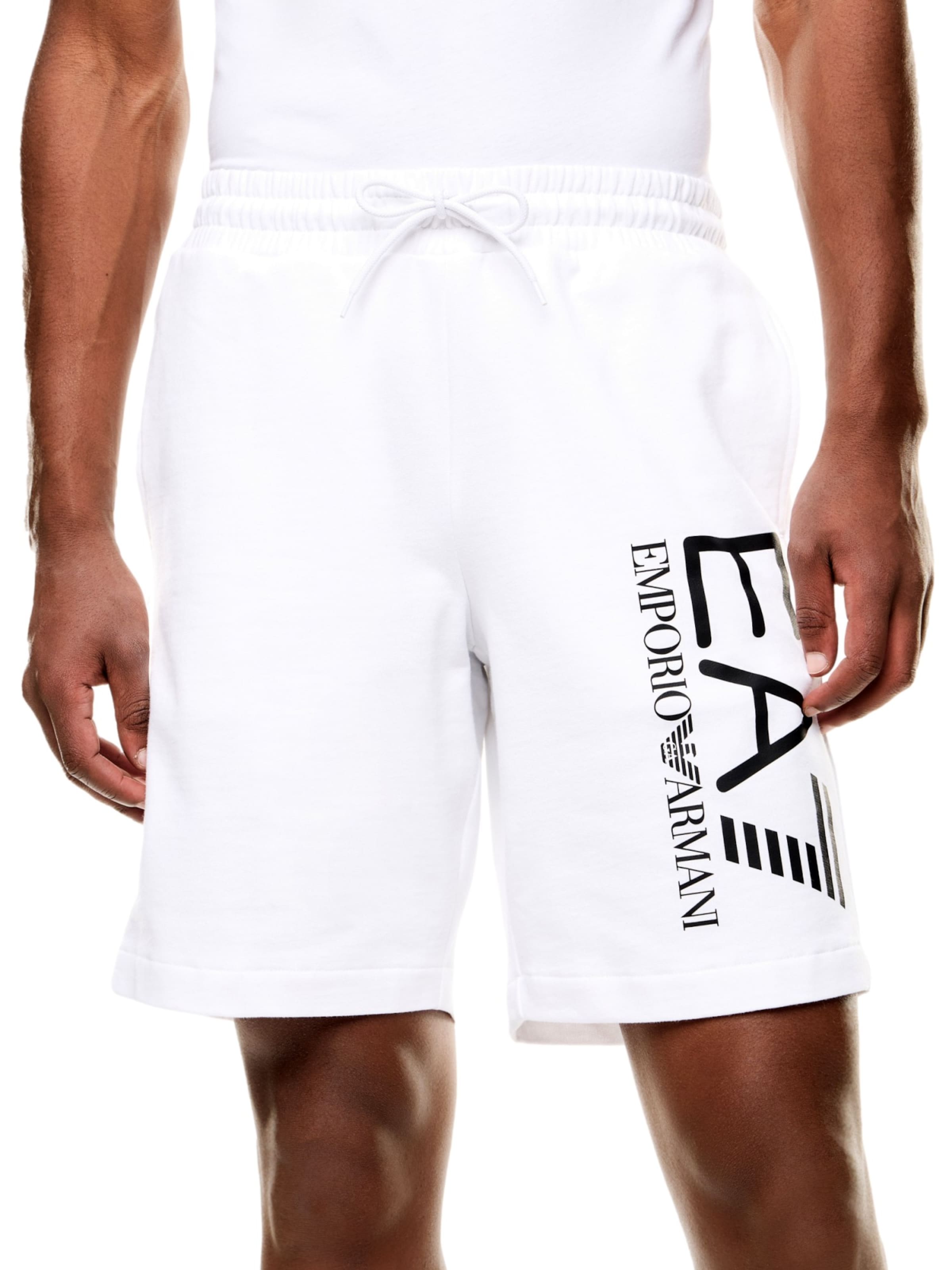 EA7 Emporio Armani regular Bukser i hvid: forside