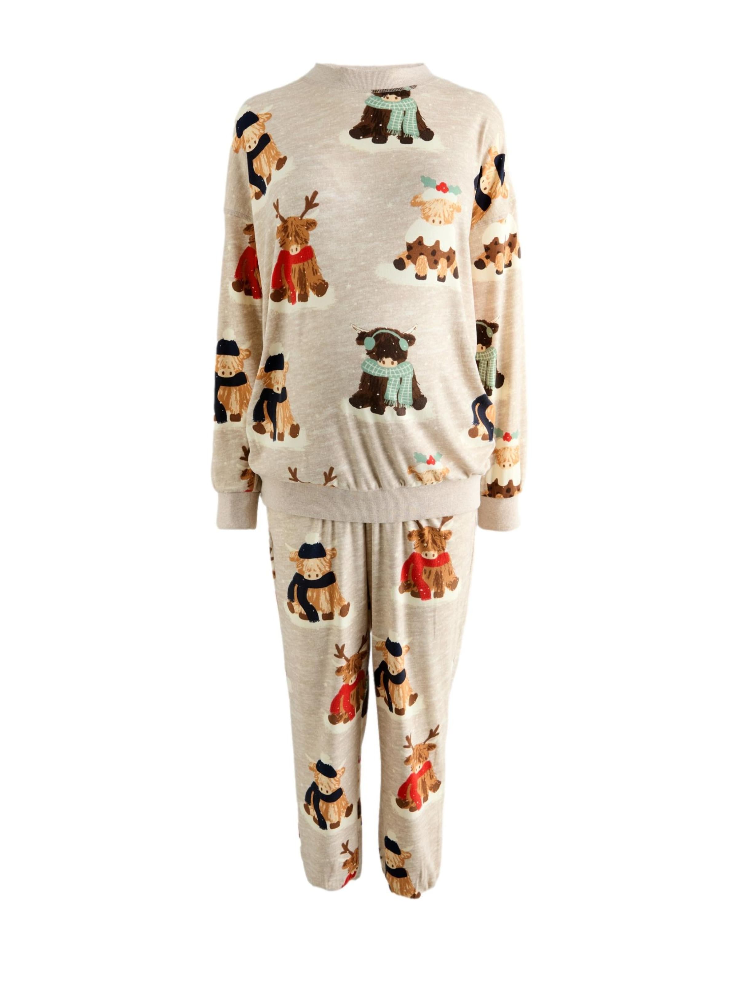 Next Pyžamo – béžová: přední strana