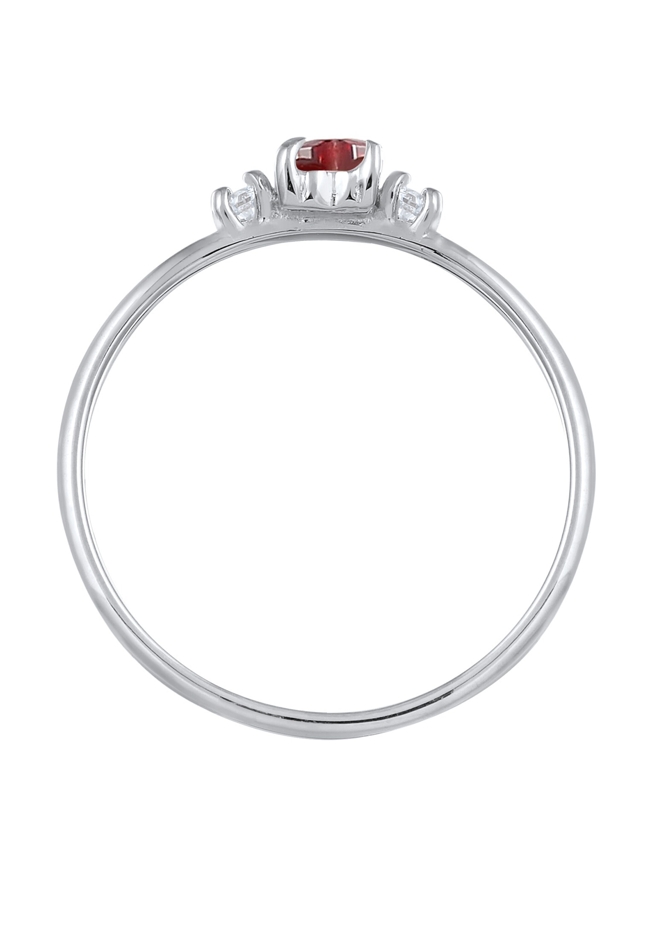 ELLI Ring 'Herz' in Zilver