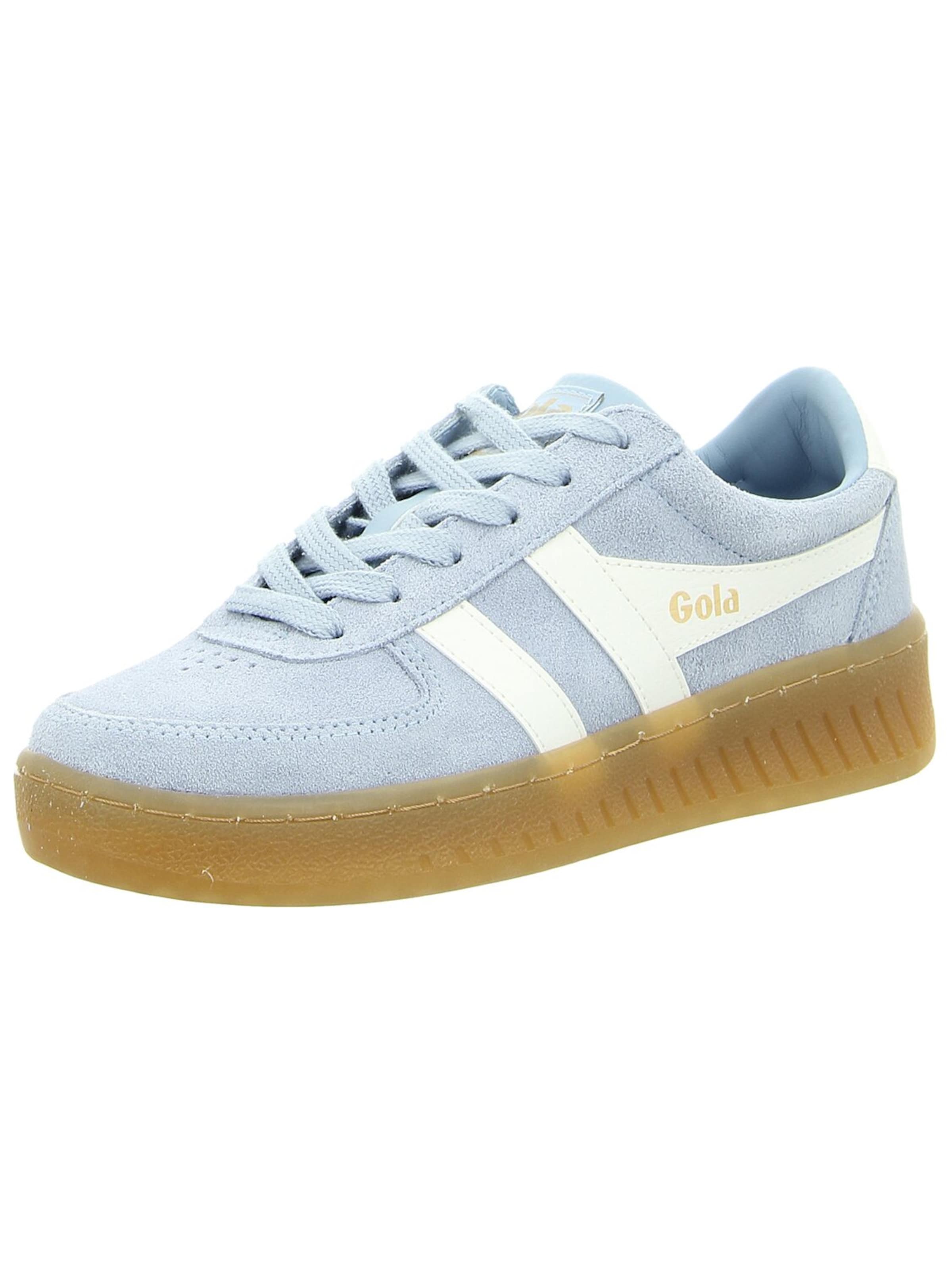 Gola Athletic Lace-Up Shoes 'Damen Sneaker CLA589-WA Rauleder in blau' in Blue: front