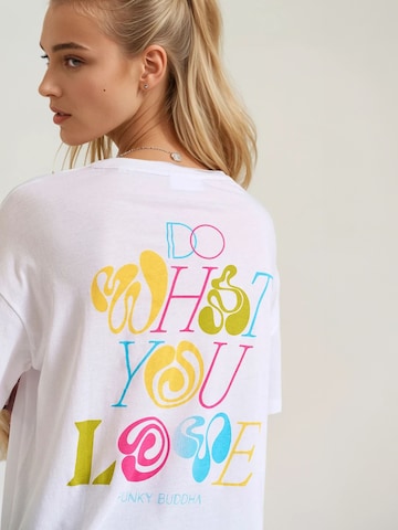 T-shirt Funky Buddha en blanc