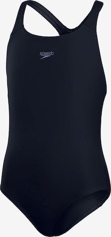 SPEEDO Athletic Swimwear in Black: front