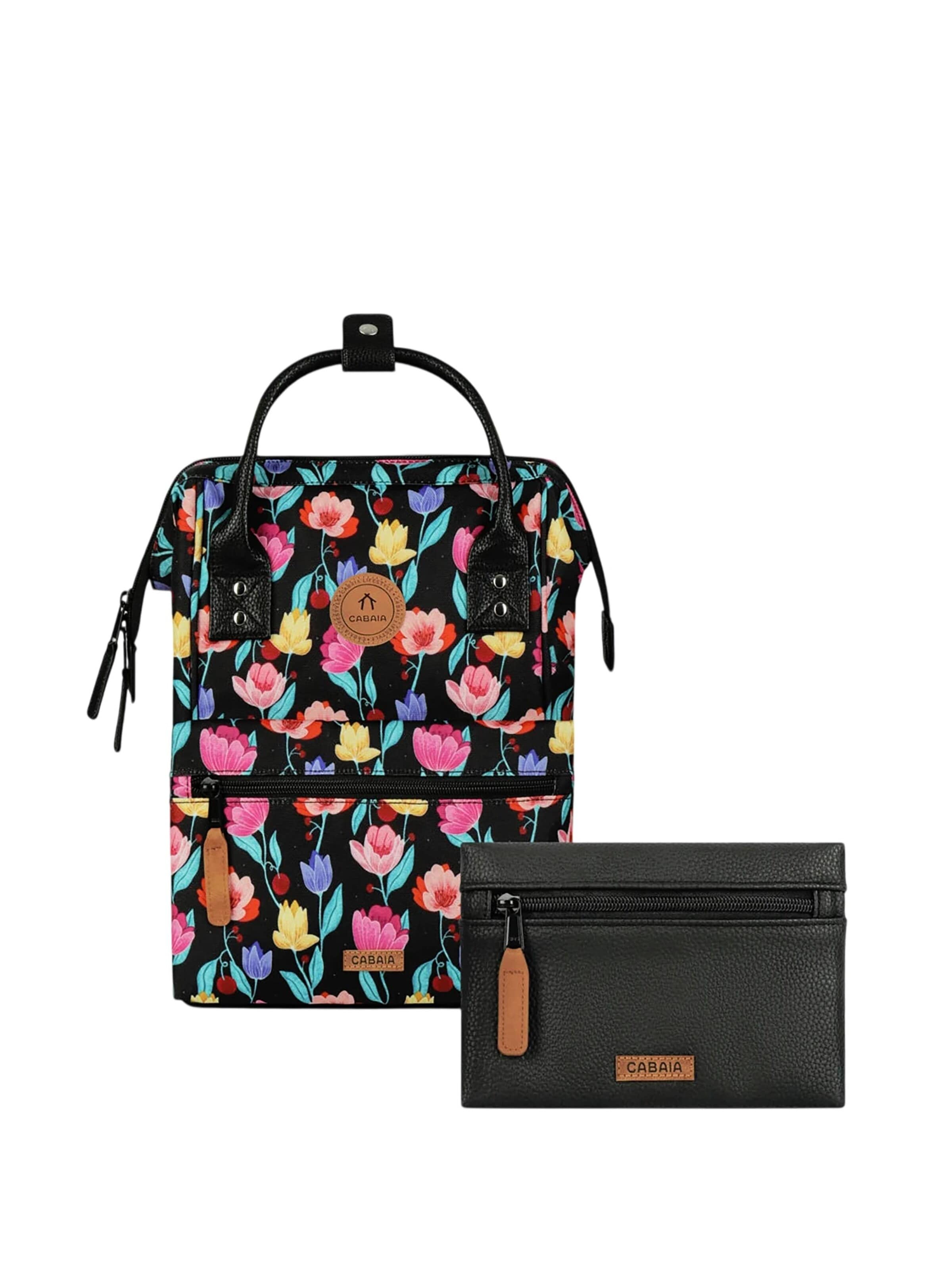 Cabaia Rucksack 'Adventurer Small Genoa'‌‌‌‌ in Schwarz: Vorderseite
