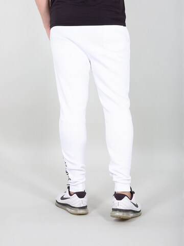 ALPHA INDUSTRIES Tapered Pants in White