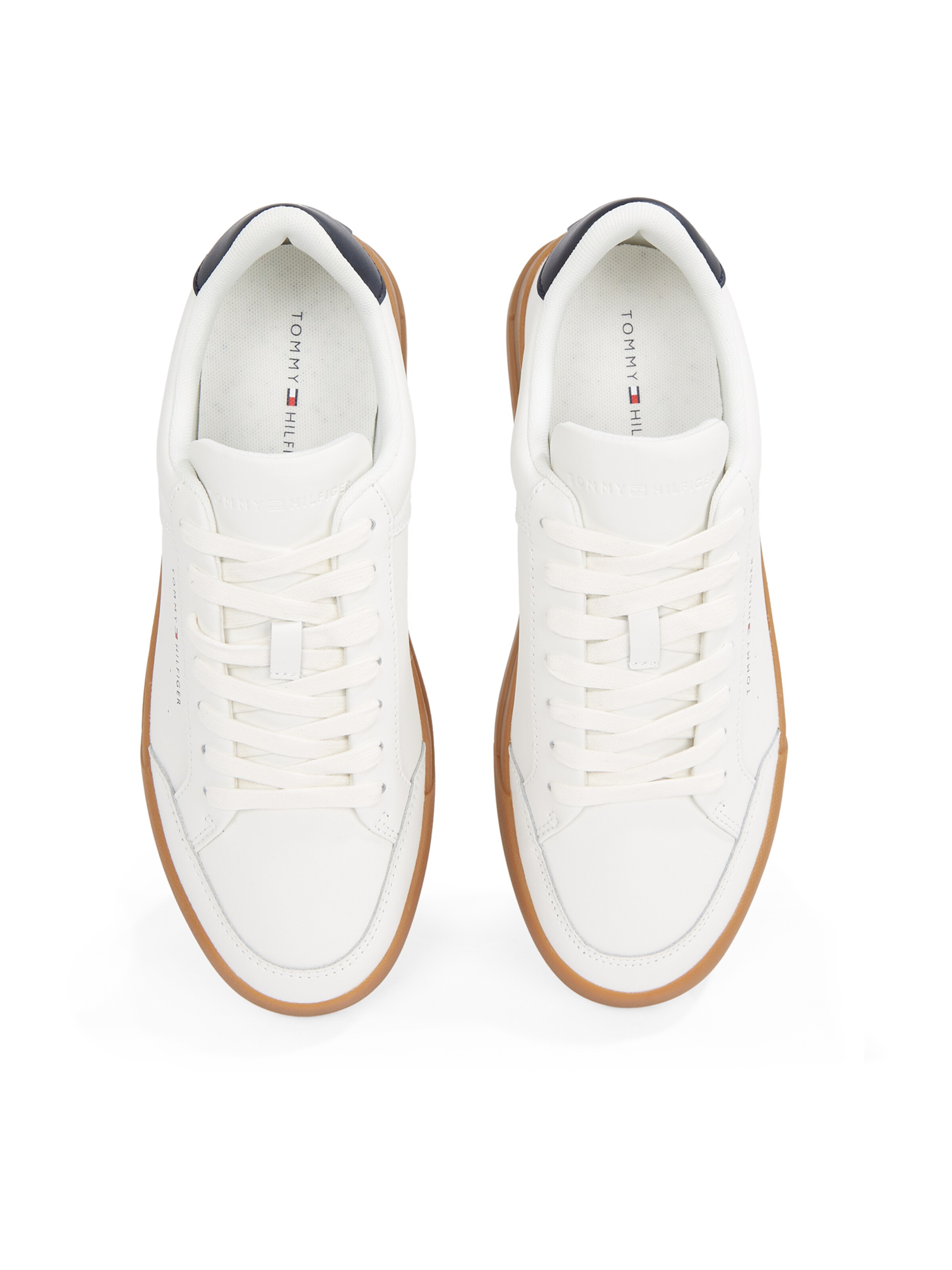 TOMMY HILFIGER Σνίκερ χαμηλό 'Court' σε μπεζ