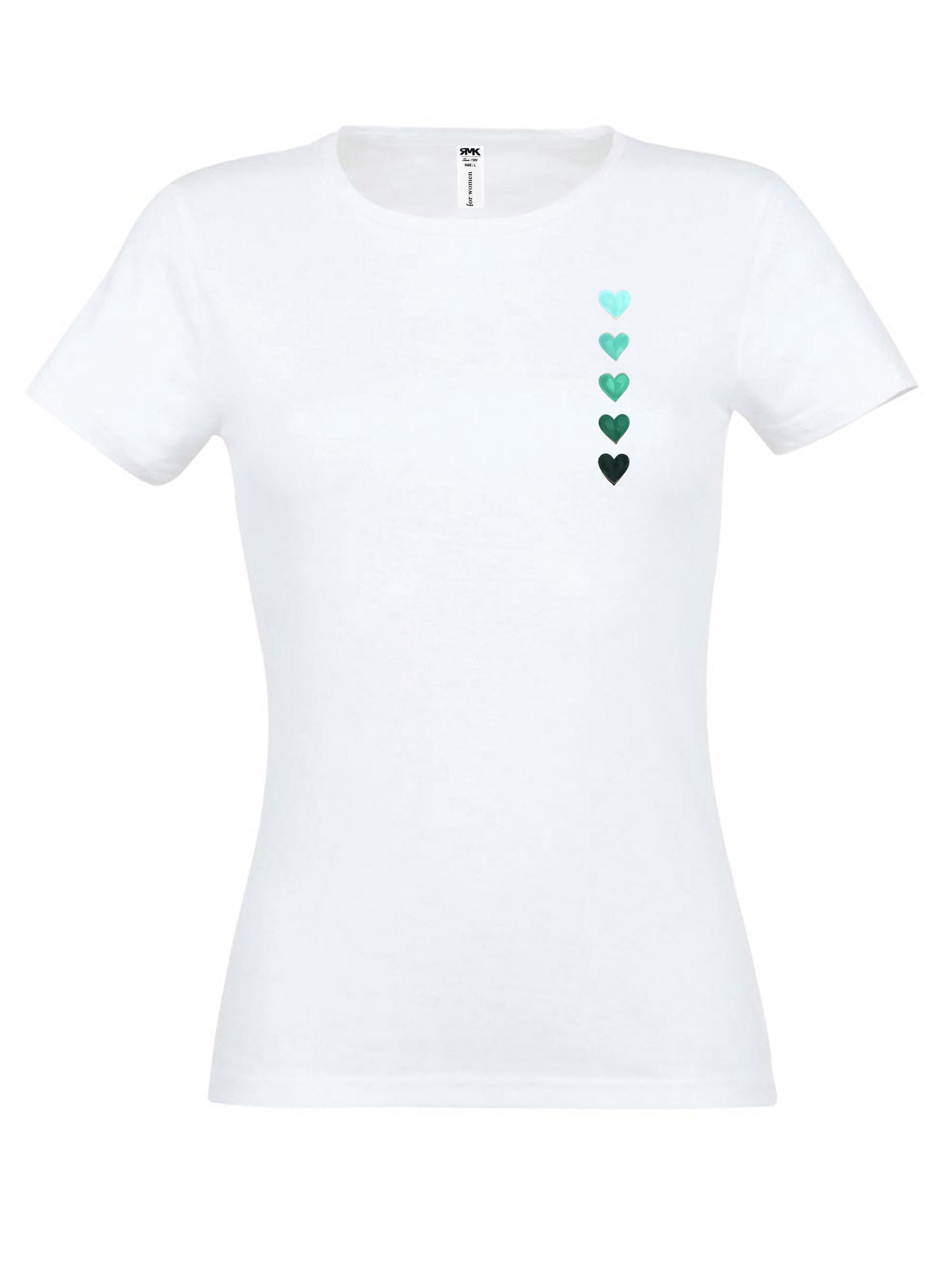 RMK Shirt 'Herz' in White: front