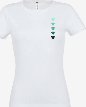 RMK Shirt 'Herz' in White: front