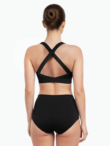 Shapetape Klassiek Sport bh 'Sport BH met Crossback' in Zwart