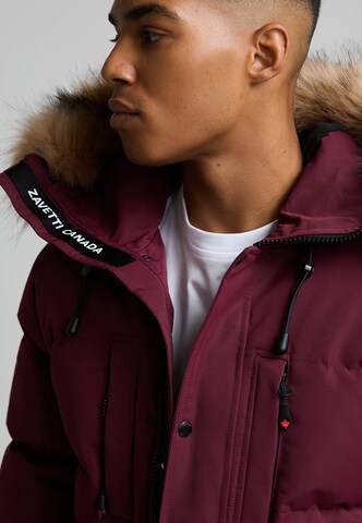 Veste d’hiver 'OSHAWA 2.0' Zavetti Canada en rouge : sur le côté
