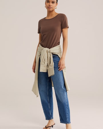 WE Fashion - Camiseta en marrón