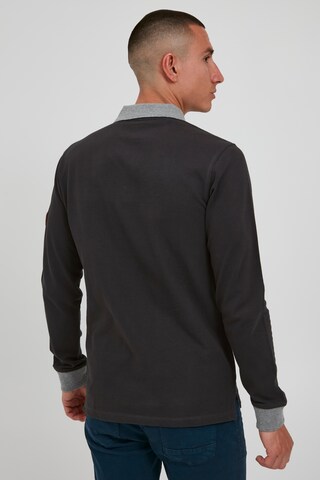 BLEND Langarm-Poloshirt 'RALLE' in Grau