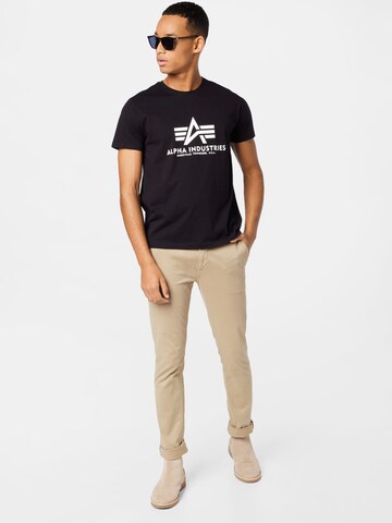 T-Shirt ALPHA INDUSTRIES en noir