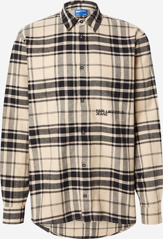 Coupe regular Chemise KARL LAGERFELD JEANS en beige : devant