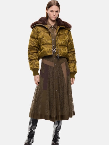 Giacca invernale 'PINKO PIASTRAIA IMBOTTITO RASO TECNICO JACQUARD GIUBBINO' di PINKO in verde