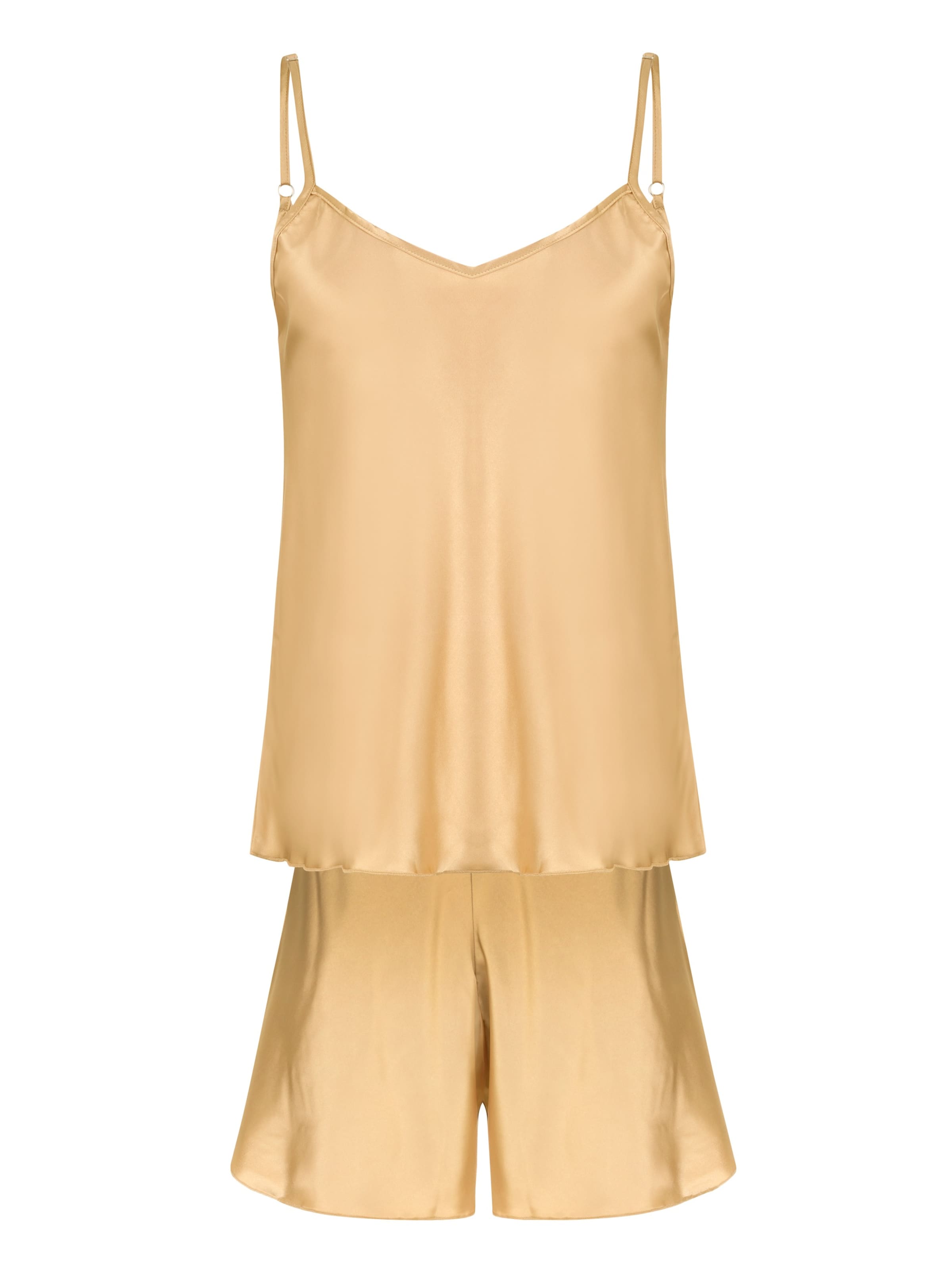 Evoni Pajama 'Set aus Satin' in Gold, Item view