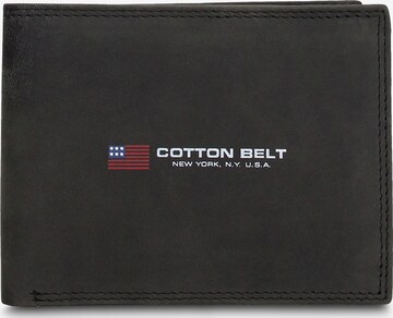 Portamonete 'Vera' di cotton belt in nero: frontale