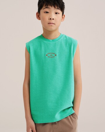WE Fashion Футболка в Зеленый: спереди