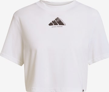 ADIDAS PERFORMANCE Funktionsshirt 'CLIMACOOL Vintage Training Graphic' in Weiß: Vorderseite
