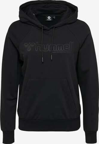 Hummel Sportief sweatshirt in Zwart: voorkant