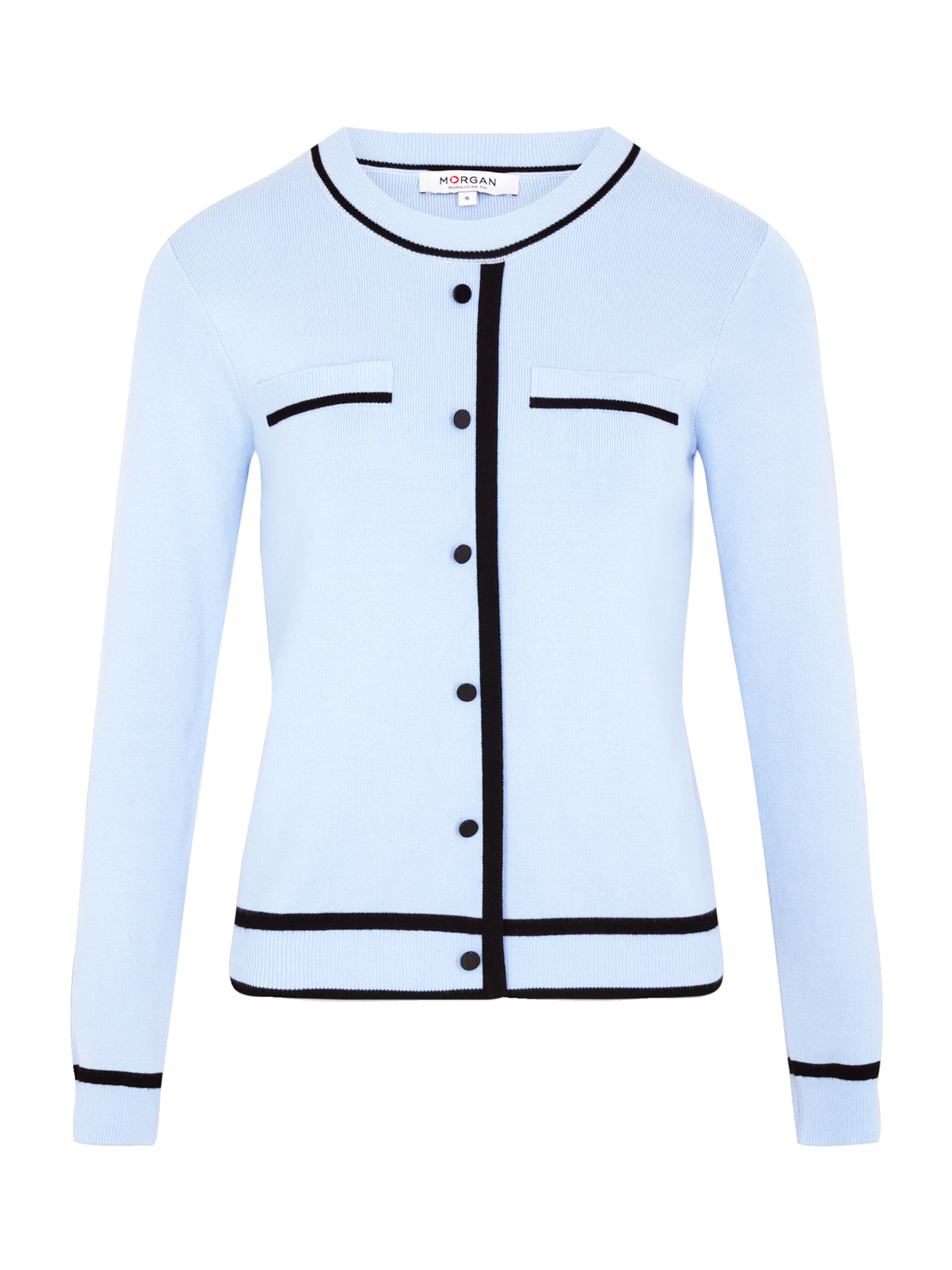 Tricou de la Morgan pe albastru: față