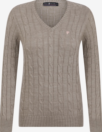 DENIM CULTURE Pullover 'Bloom' in Beige: predná strana