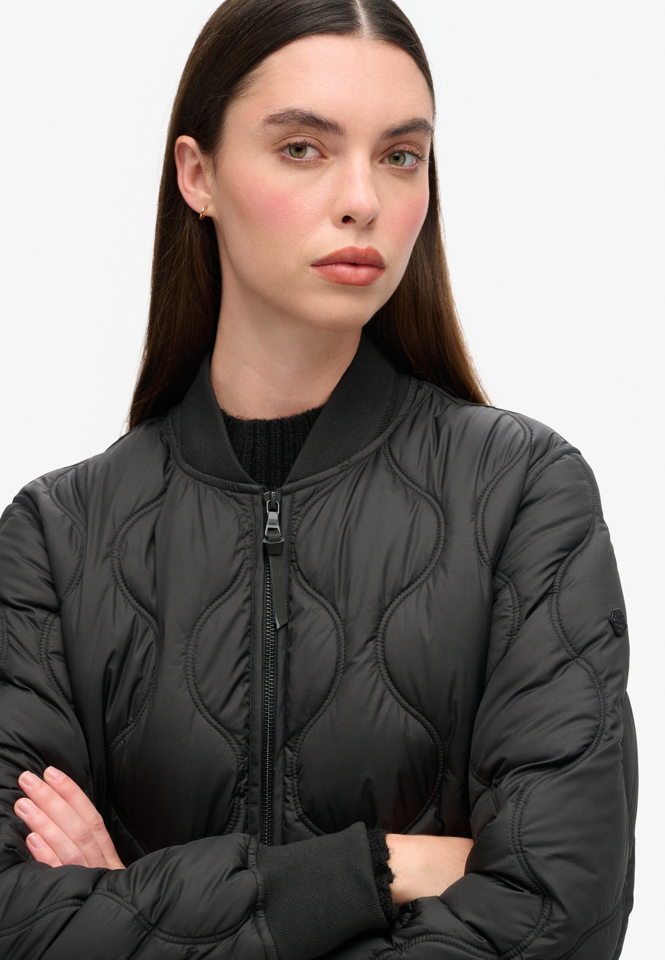 Superdry Tussenmantel in Zwart