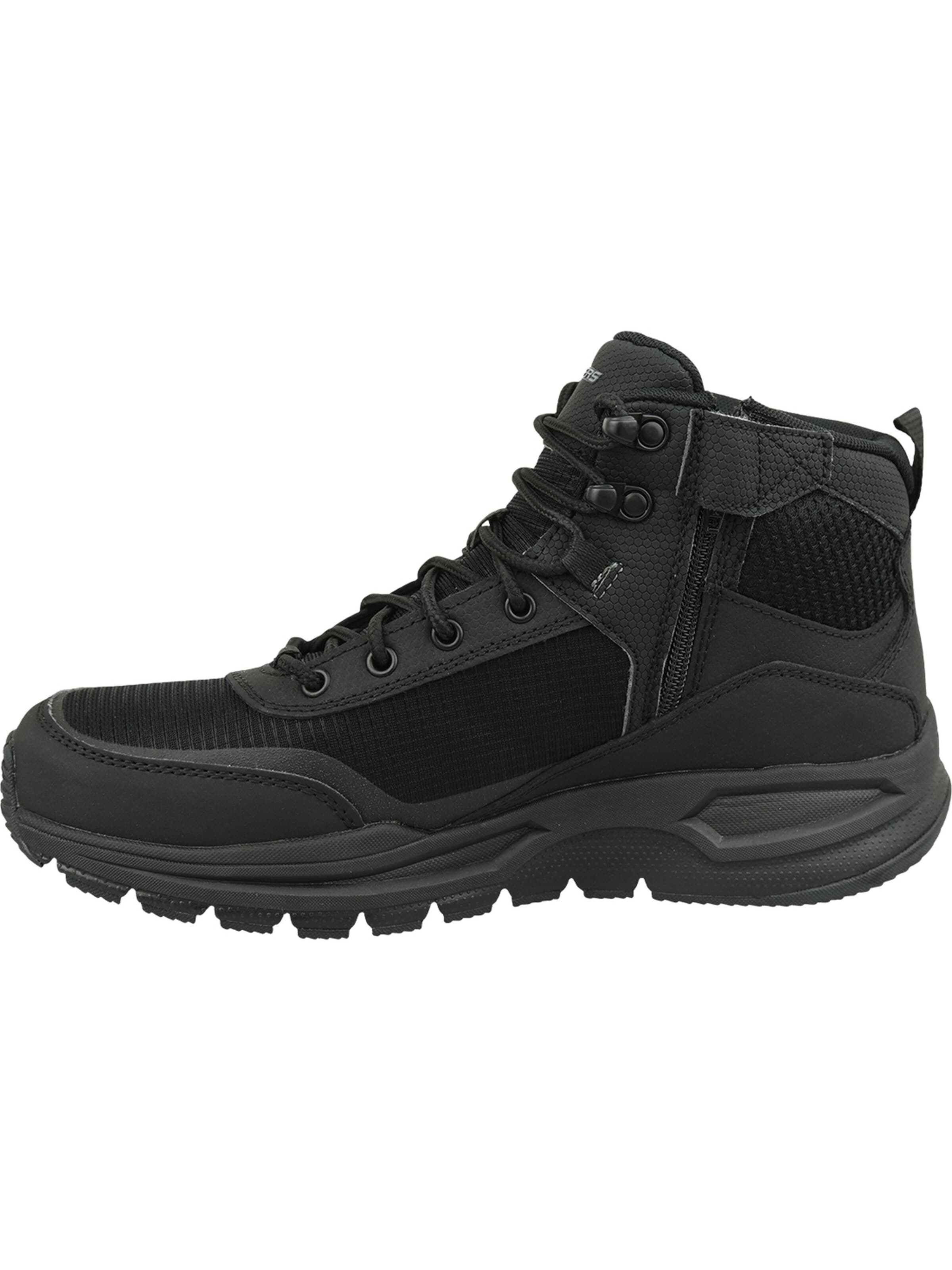 SKECHERS Lace-up boots 'Skechers Escape Plan 2.0 - Woodrock' in Black: front