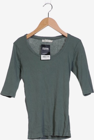 hessnatur Top & Shirt in XS in Green: front