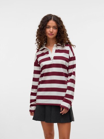 T-shirt 'SNCleo' VERO MODA en rouge : devant