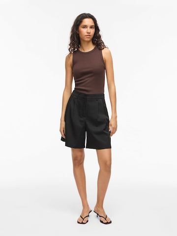 Wide Leg Pantalon à pince 'VIEmla' VILA en noir