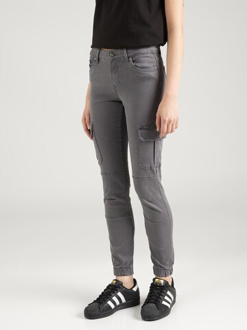 ONLY Slim fit Cargo Pants 'Missouri' in Grey: front